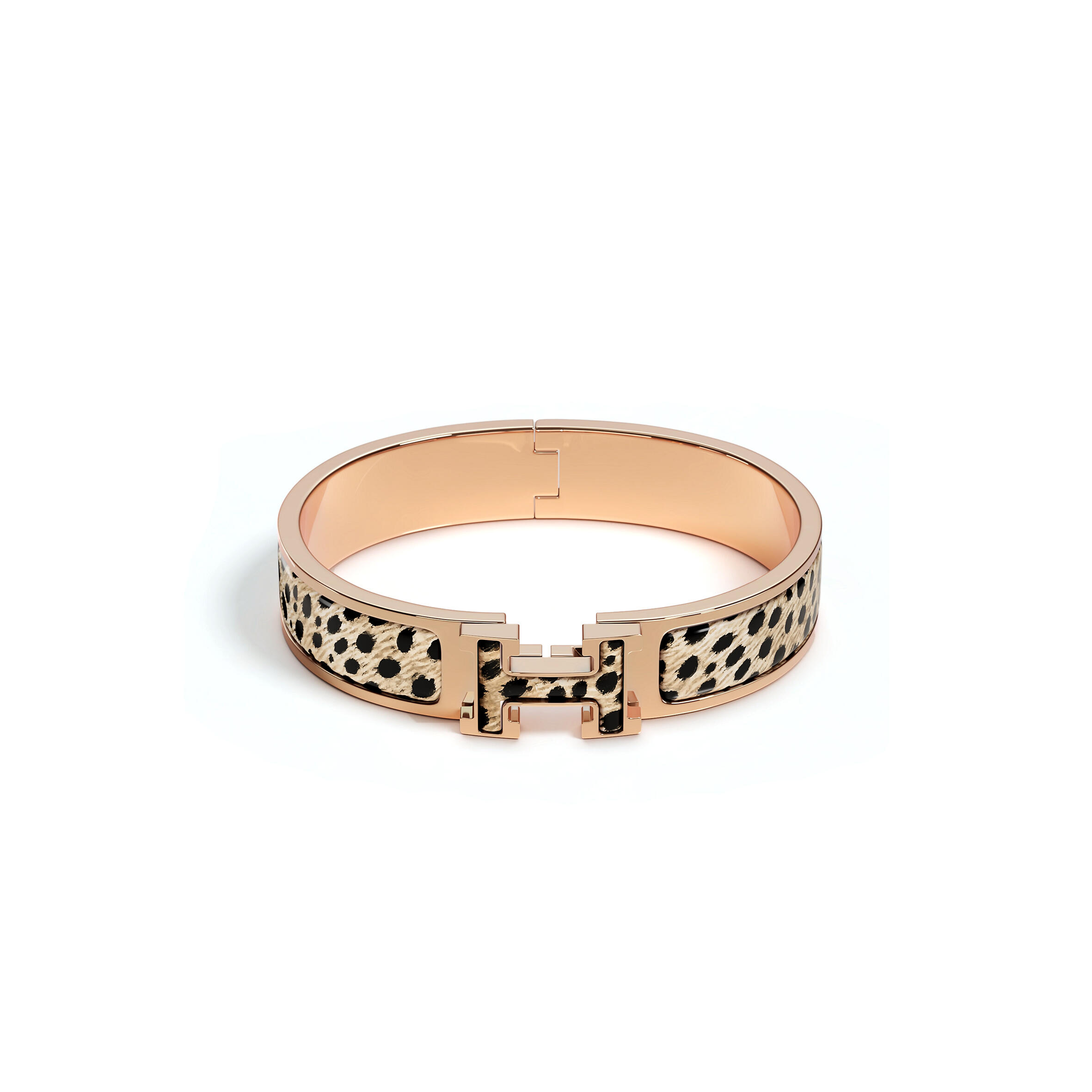 HERMÈS CLIC H ACINONYX JUBATUS BRACELET H705425FOA1GM